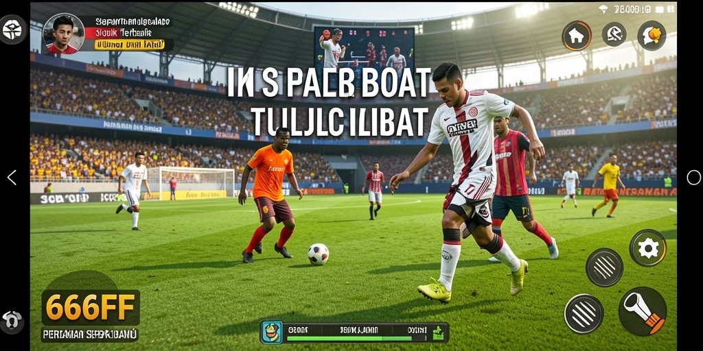 Tampilan gameplay mendebarkan dalam 666FF saat mencetak gol.