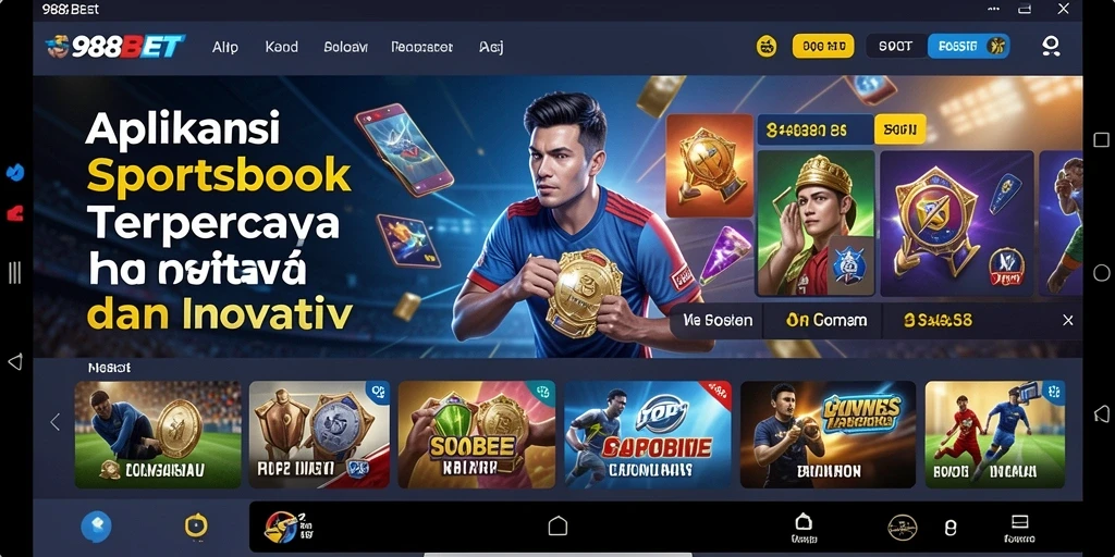 Tampilan antarmuka pengguna 988BET saat memasang taruhan olahraga.