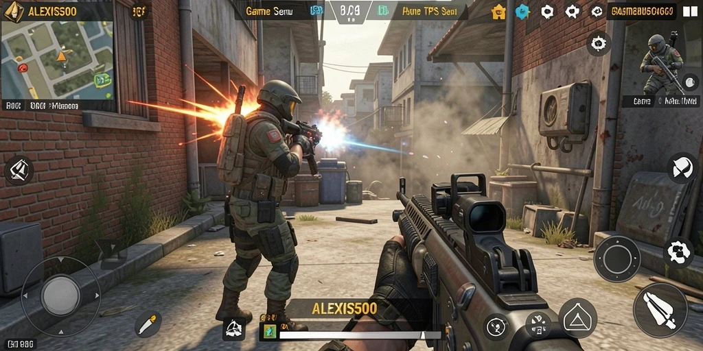 Tampilan gameplay menarik dari ALEXIS500 dengan aksi menegangkan.