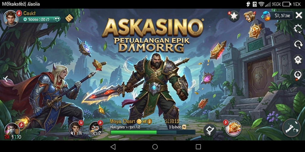 Screenshot gameplay <strong>ASKASINO</strong> dengan aksi seru dalam pertarungan MMORPG.