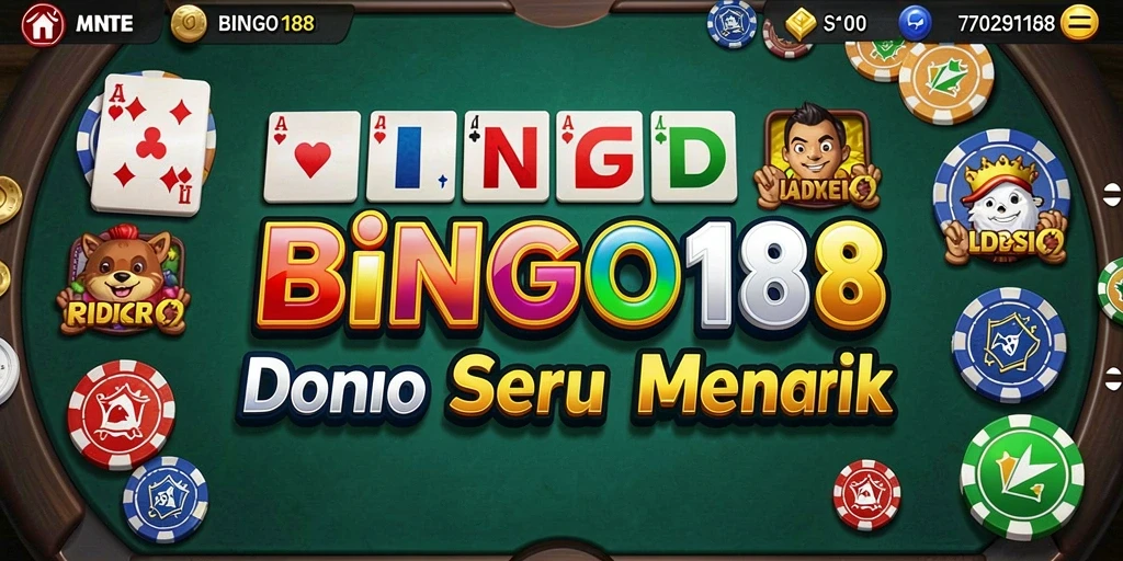 Tampilan gameplay BINGO188 yang menarik dalam permainan Domino.