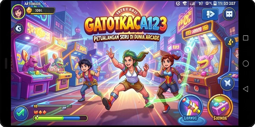 Tangkapan layar GATOTKACA123 menunjukkan aksi seru dari gameplay Arcade.