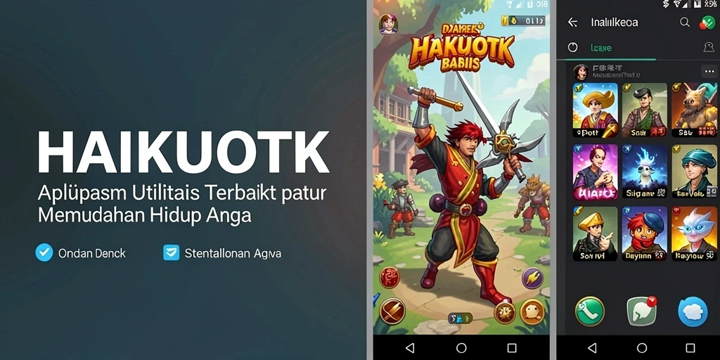 Screenshot utama HAIKUOTK menunjukkan fitur pengelolaan tugas yang mudah digunakan.