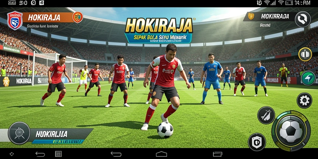 Tampilan menarik gameplay HOKIRAJA yang menegangkan di lapangan.