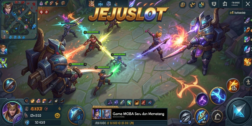 Tampilan menarik dari gameplay MOBA yang intens.