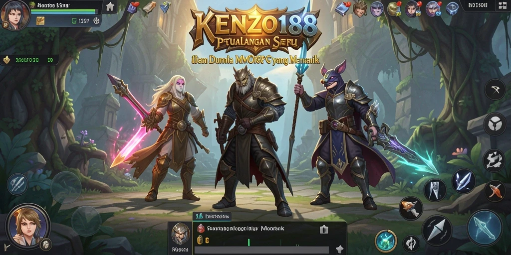 Tampilan gameplay menawan yang memperlihatkan aksi seru di dunia MMORPG.