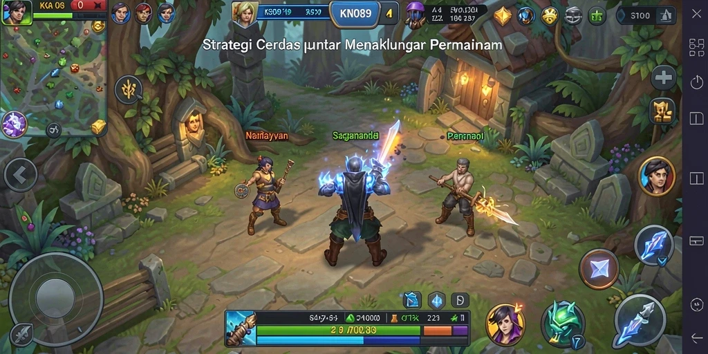 Tampilan strategis dalam gameplay KNO89 yang menegangkan.