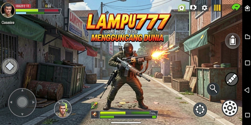 Tangkapan layar utama LAMPU777 menampilkan aksi mendebarkan dalam permainan.