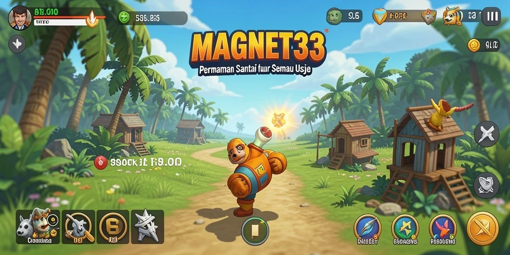 Screenshot gameplay MAGNET33 yang penuh warna dan seru.