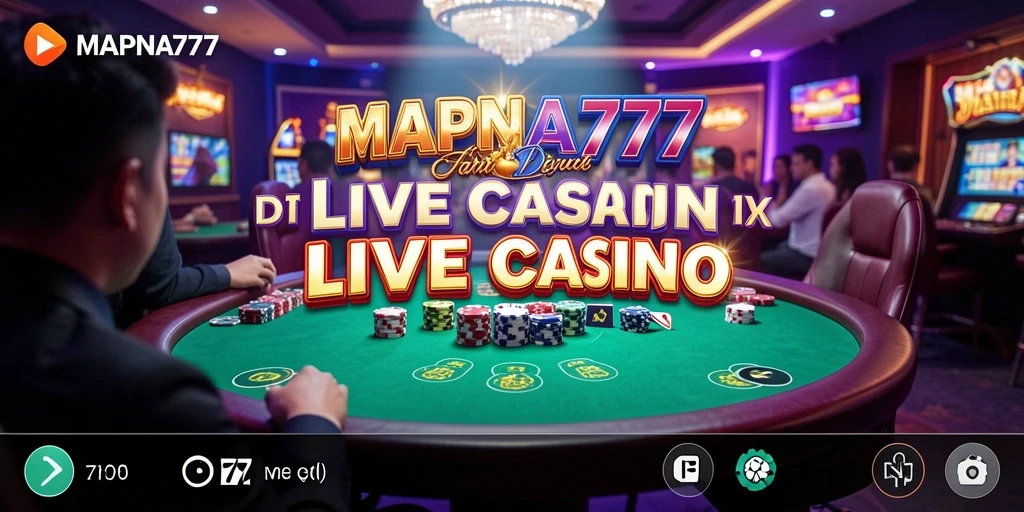 Tangkapan layar gameplay Live Casino di MAPNA777 yang mendebarkan.