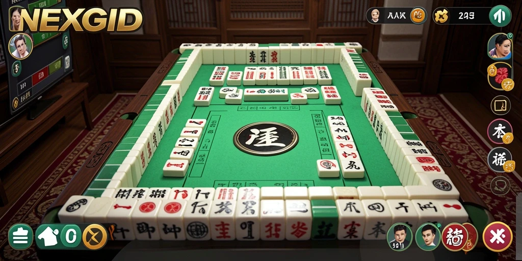 Tampilan gameplay menarik dari aplikasi NEXGID Mahjong.