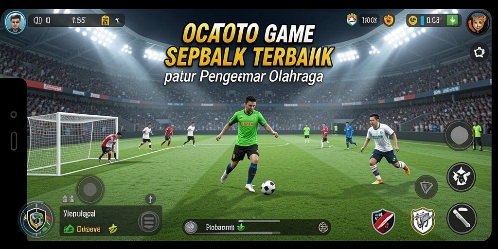 Tampilan gameplay seru dan nyata di OCATOTO, nikmati setiap momen pertandingan.