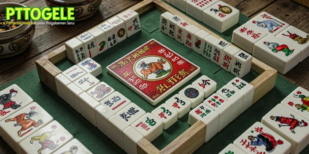 Screenshot utama PTTOGEL menampilkan gameplay Mahjong yang menarik.