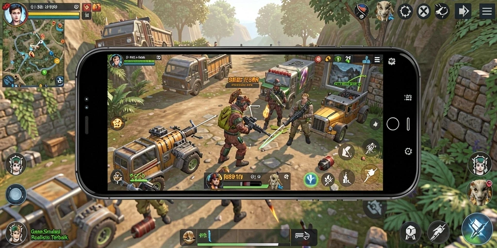 Tampilan gameplay RI889 yang menampilkan simulasi mendetail dan interaksi pemain.