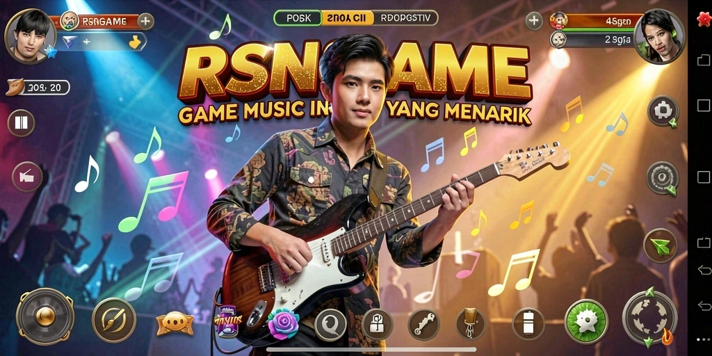 Screenshot RSNGAME menunjukkan suasana bermain musik yang seru dan interaktif.