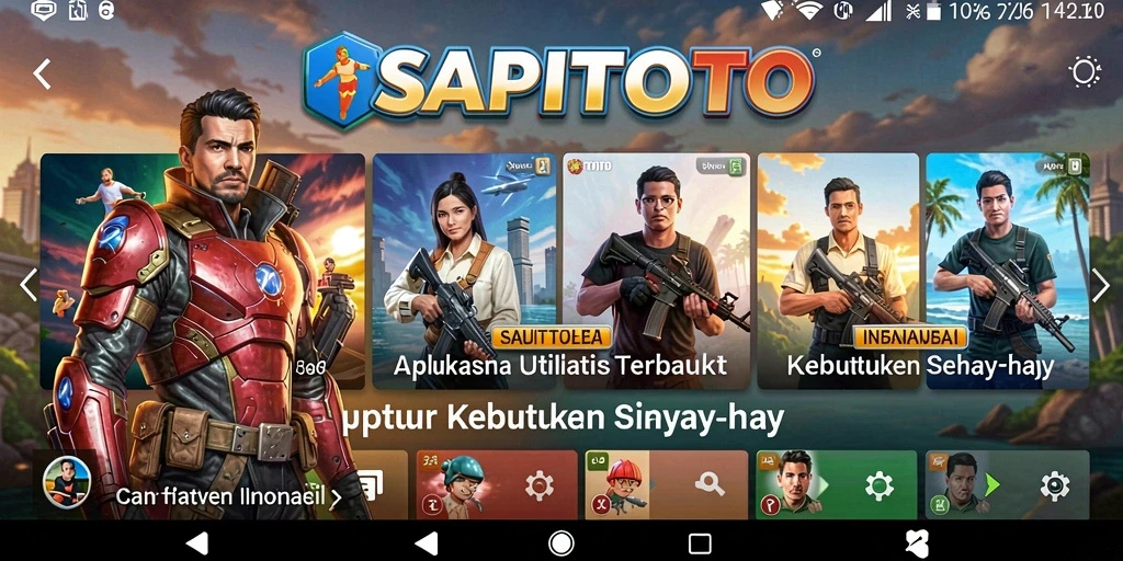 Tampilan antarmuka SAPITOTO yang sederhana dan fungsional.
