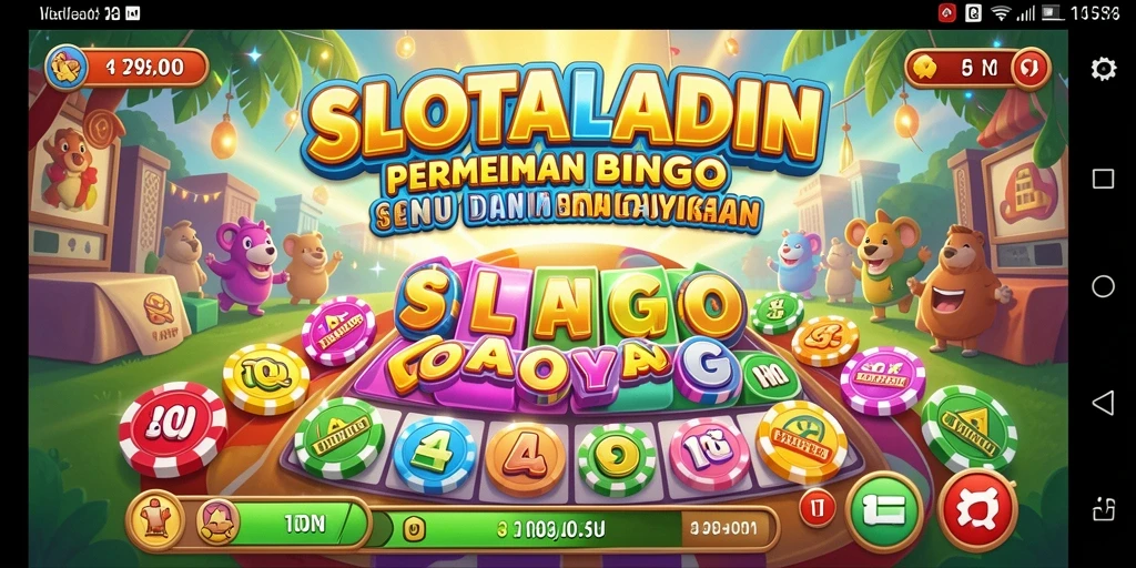 Tampilan screenshot utama permainan Bingo SLOTALADIN yang seru.