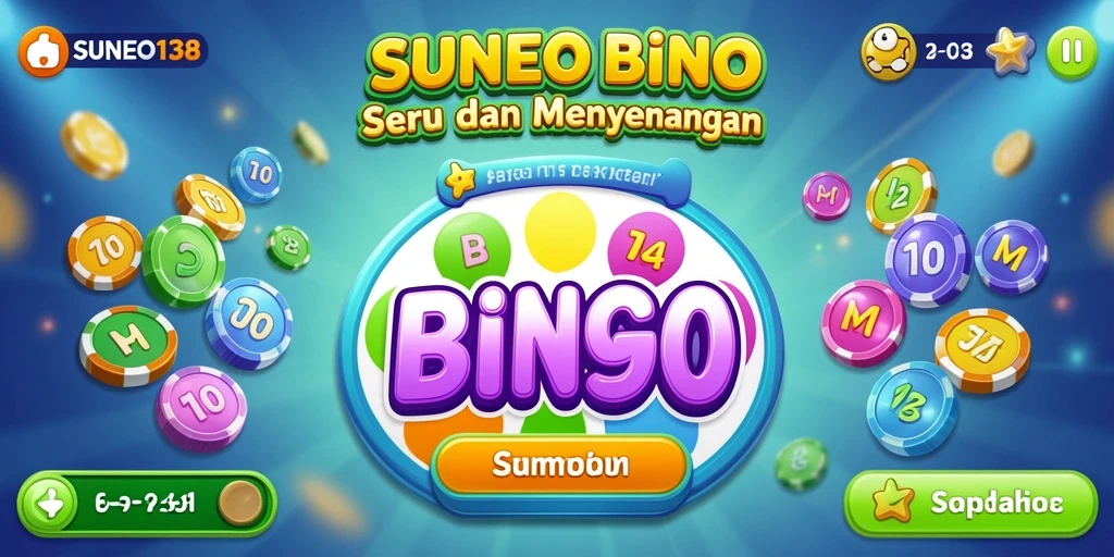 Tampilan gameplay seru dalam SUNEO138 dengan berbagai tema Bingo.