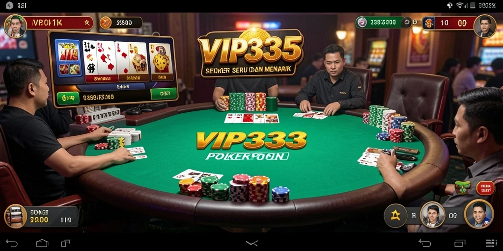 Tampilan menarik dalam permainan Poker di VIP333.